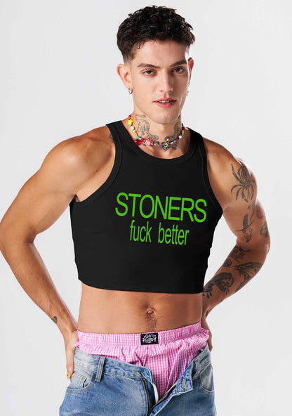 Stoners Fxxk Better Y2K Crop Tank Top Cherrykitten