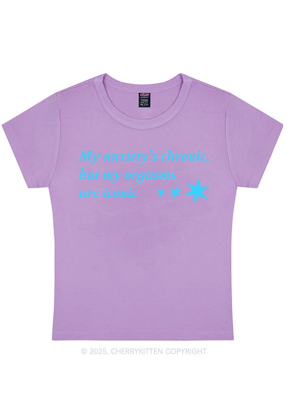 Anxiety Chronic Y2K Baby Tee Cherrykitten