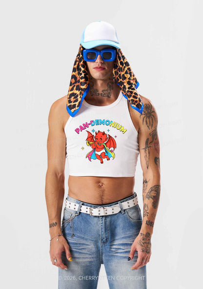 Pandemonium Pride Y2K Crop Tank Top Cherrykitten