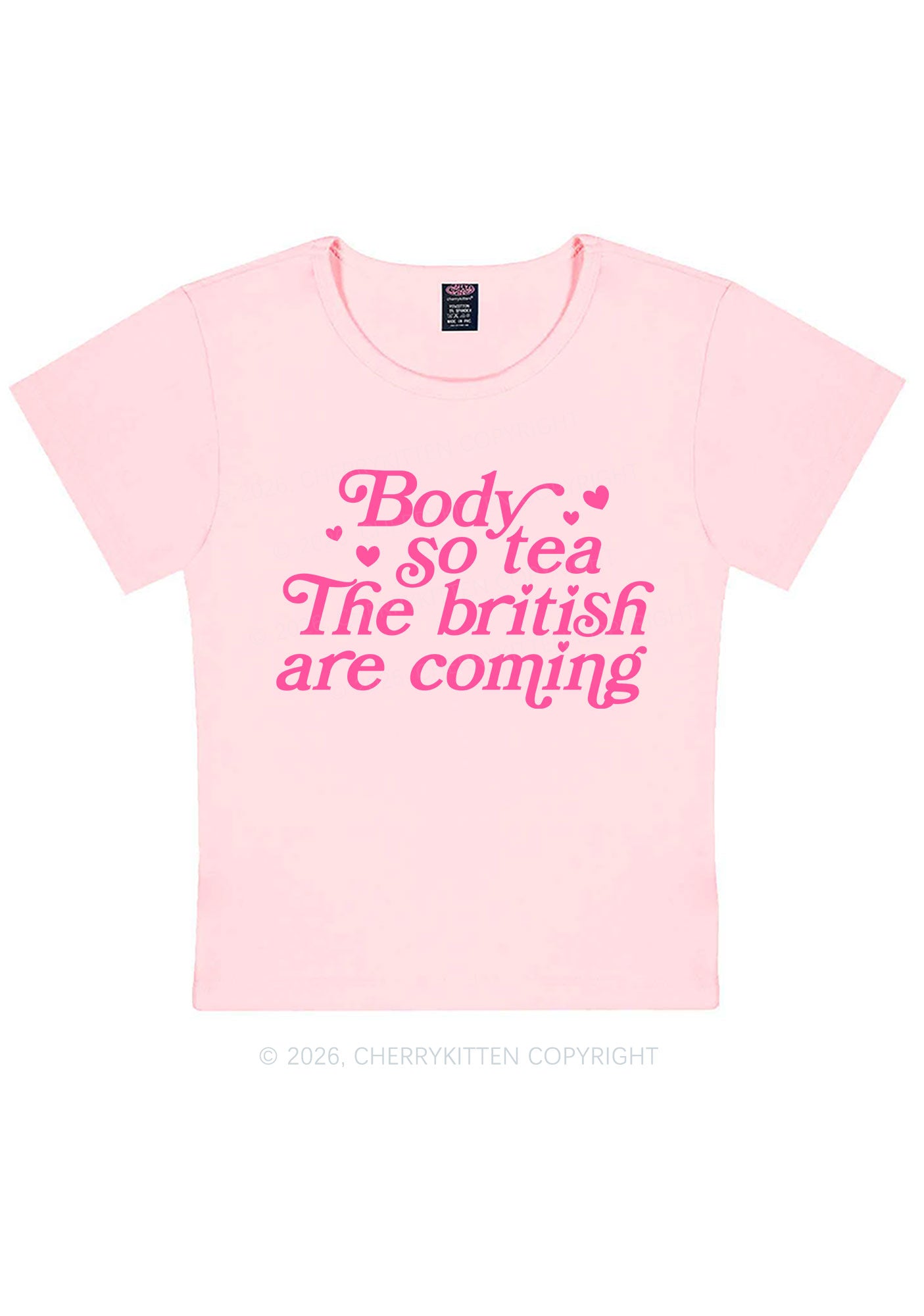 The British Are Coming Y2K Baby Tee Cherrykitten