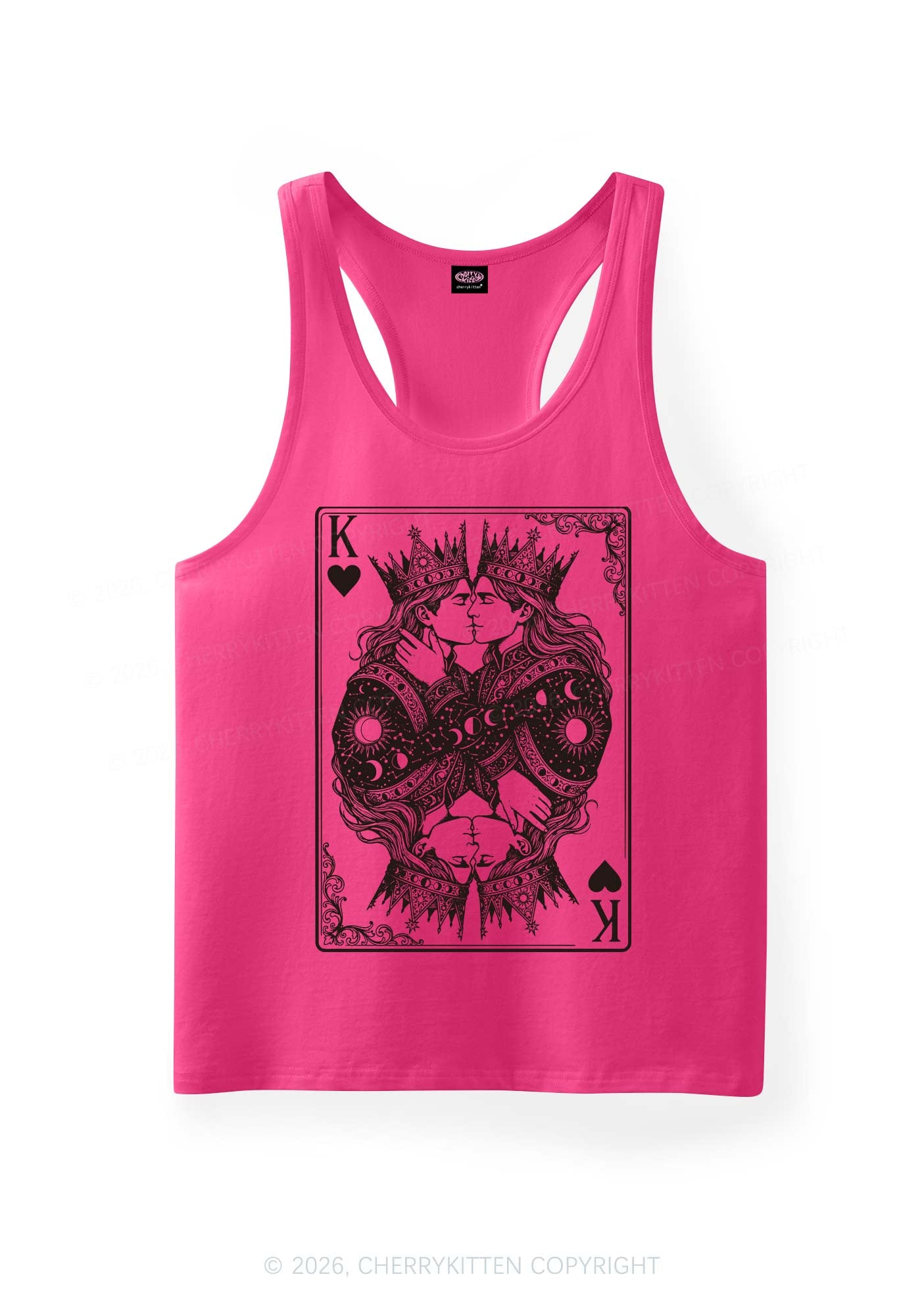 Kings Kissing Pride Y2K Men Racerback Tank Top Cherrykitten