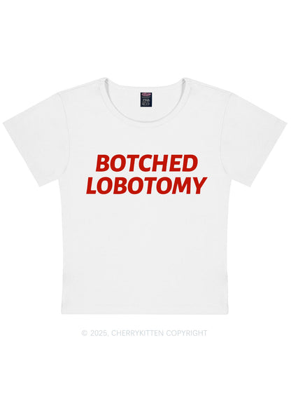 Botched Lobotomy Y2K Baby Tee Cherrykitten