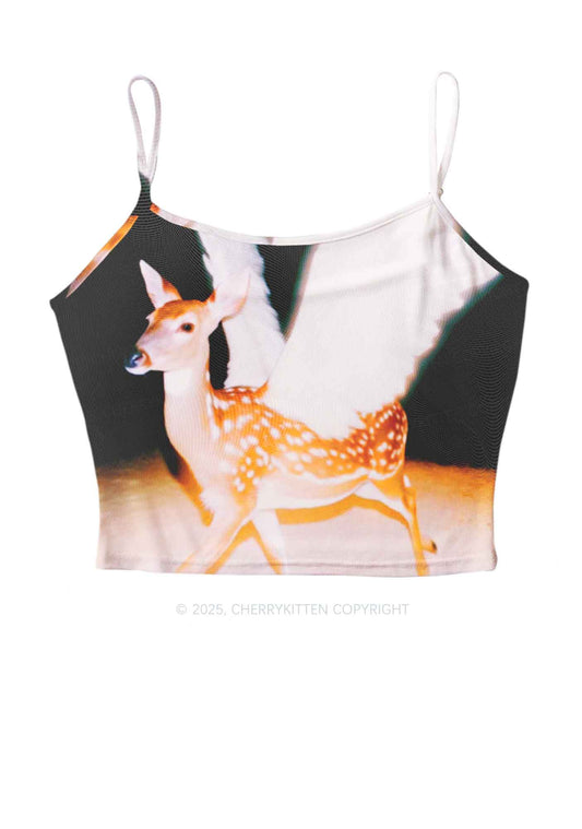 Deer Wings Y2K Mesh Cami Tank Cherrykitten