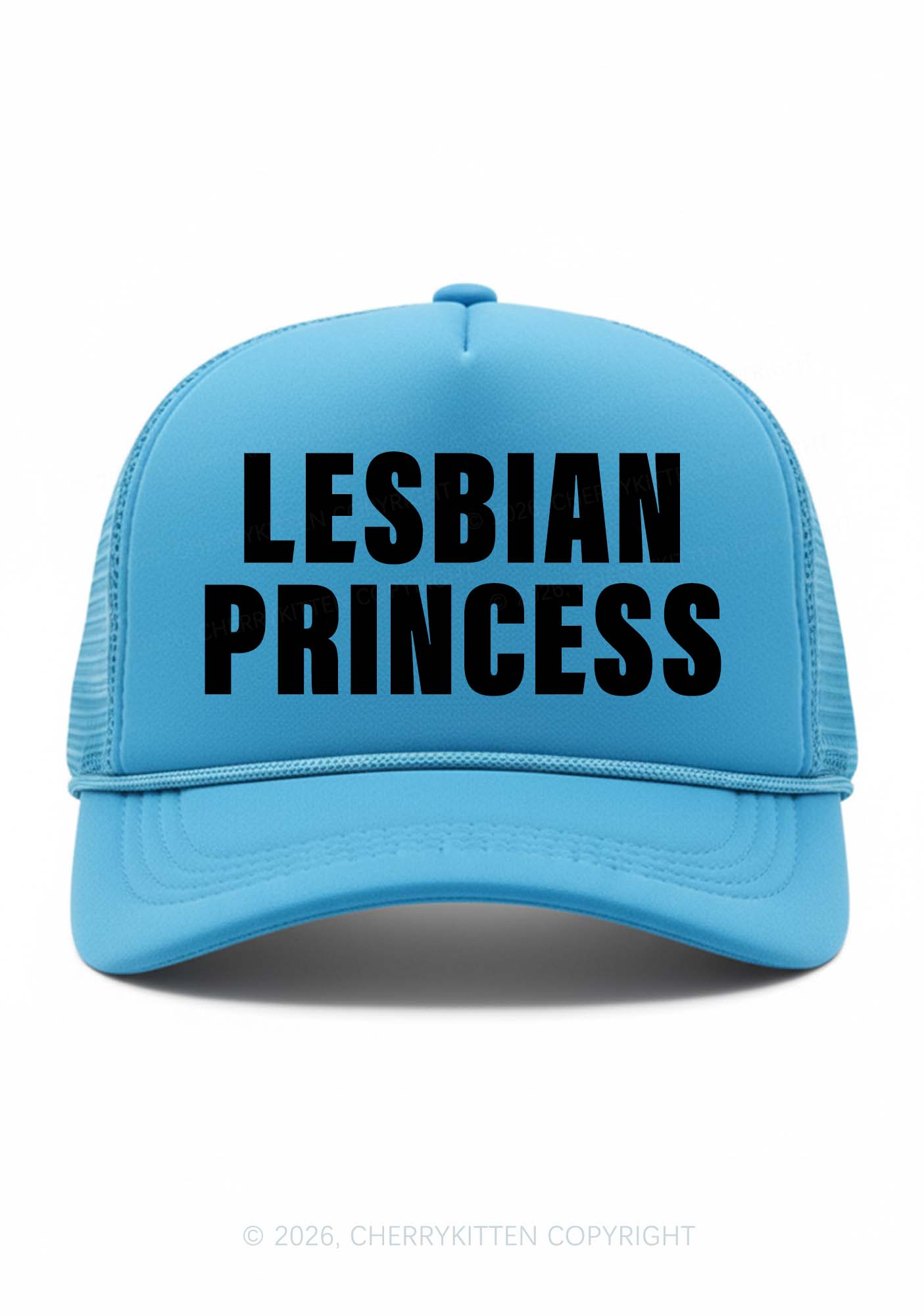 Lesbian Princess Pride Y2K Trucker Hat Cherrykitten