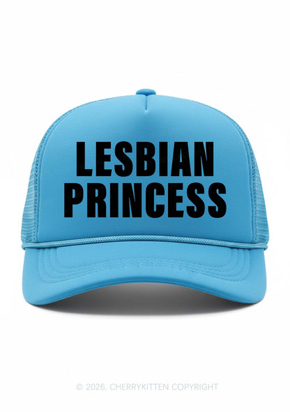 Lesbian Princess Pride Y2K Trucker Hat Cherrykitten