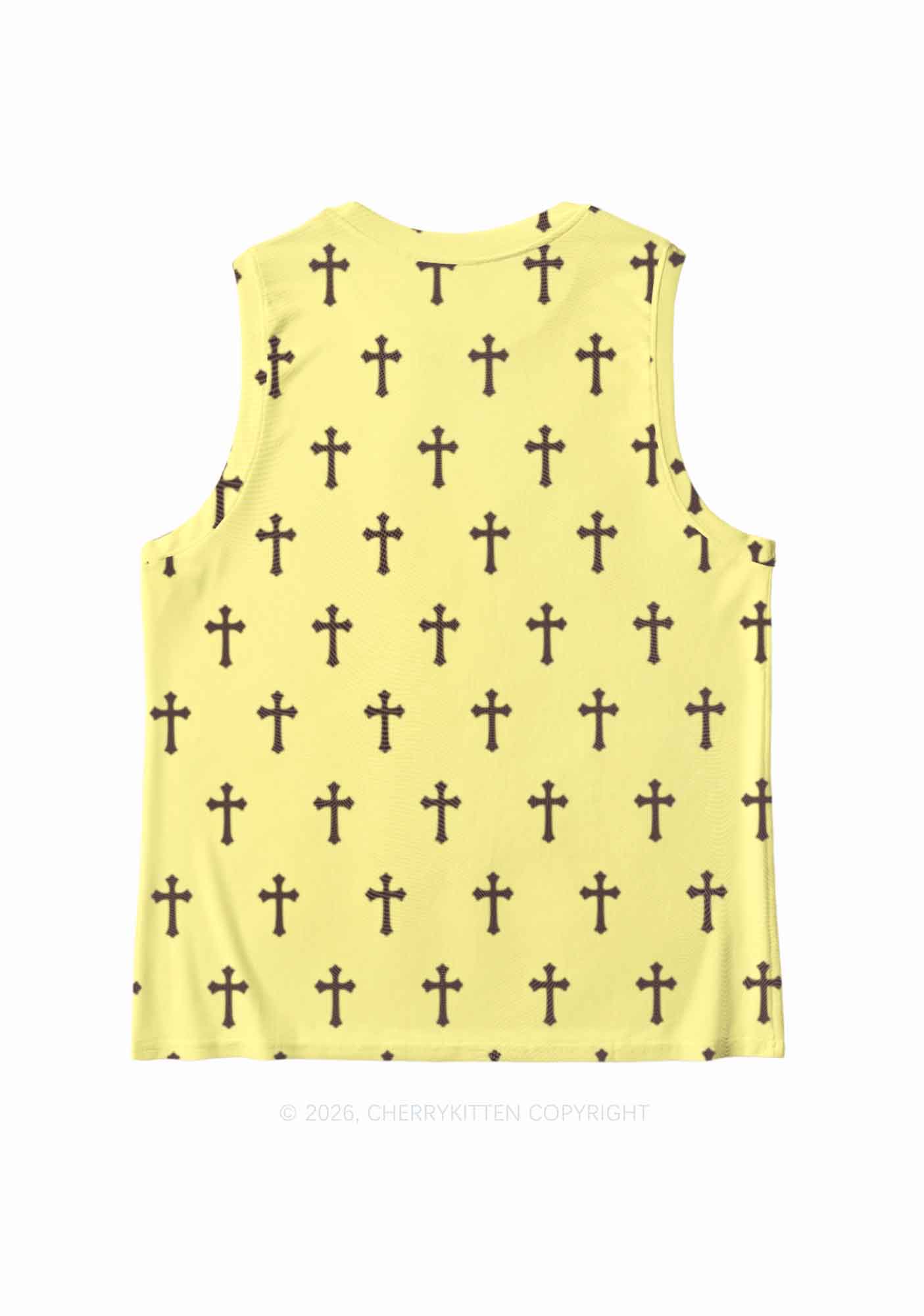 Cunting Season Cross Y2K Mesh Muscle Tank Cherrykitten