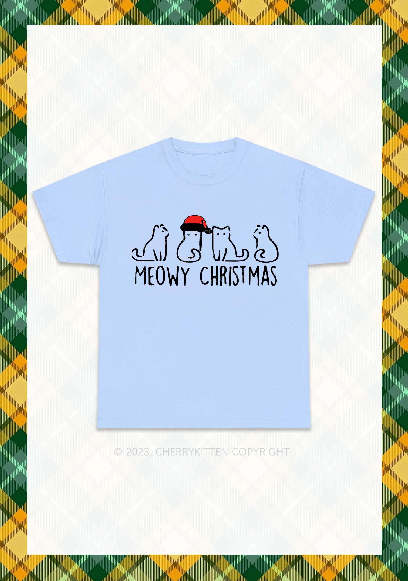 Meowy Christmas Chunky Shirt Cherrykitten