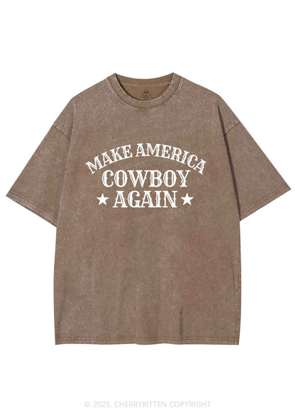 Cowboy Again Y2K Shirts Washed Tee Cherrykitten