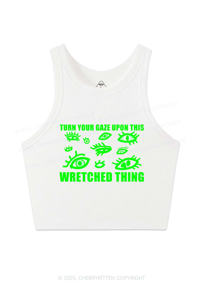 Turn Your Gaze Upon This Y2K Crop Tank Top Cherrykitten