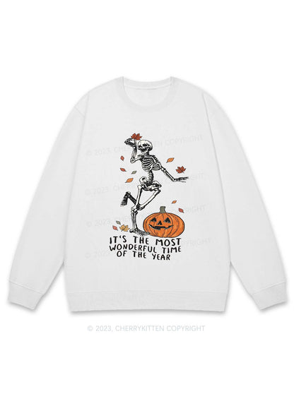 Wonderful Time Halloween Y2K Sweatshirt Cherrykitten