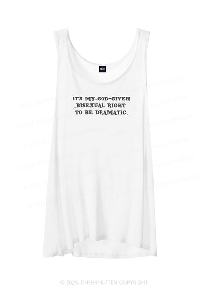 God Given Bisexual Right Pride Y2K Sheer Boyfriend Tank Cherrykitten