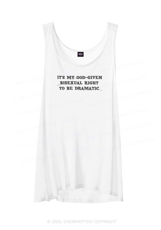 God Given Bisexual Right Pride Y2K Sheer Boyfriend Tank Cherrykitten