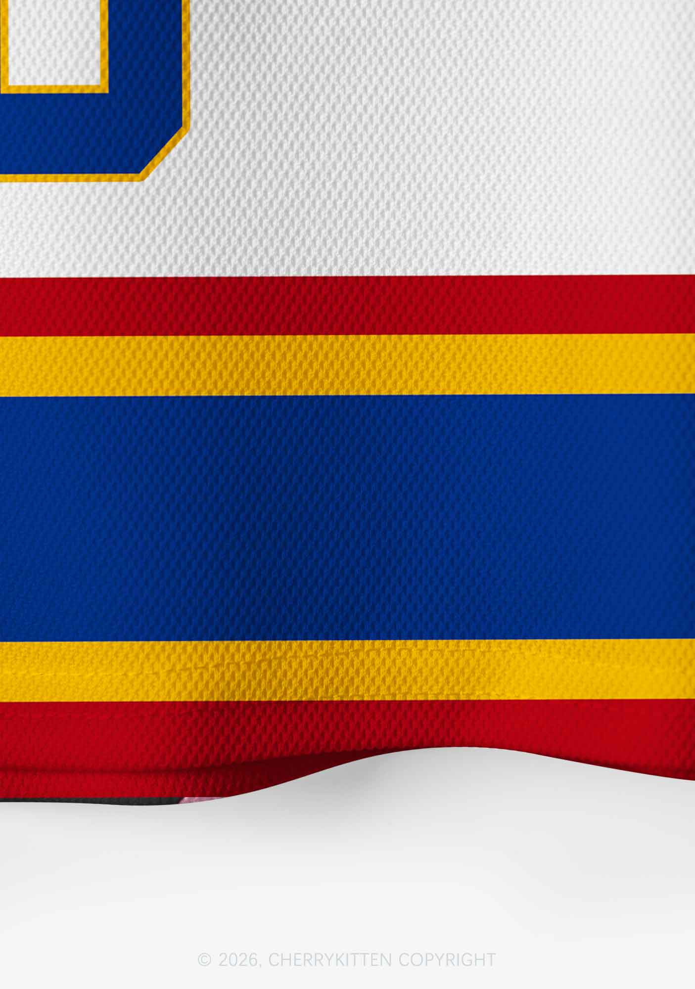 Retro White Hockey Team DL Y2K Crop Sport Jersey Shirts Cherrykitten