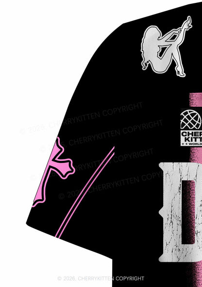 Retro Dyke Pride Y2K Crop Sport Jersey Shirts Cherrykitten
