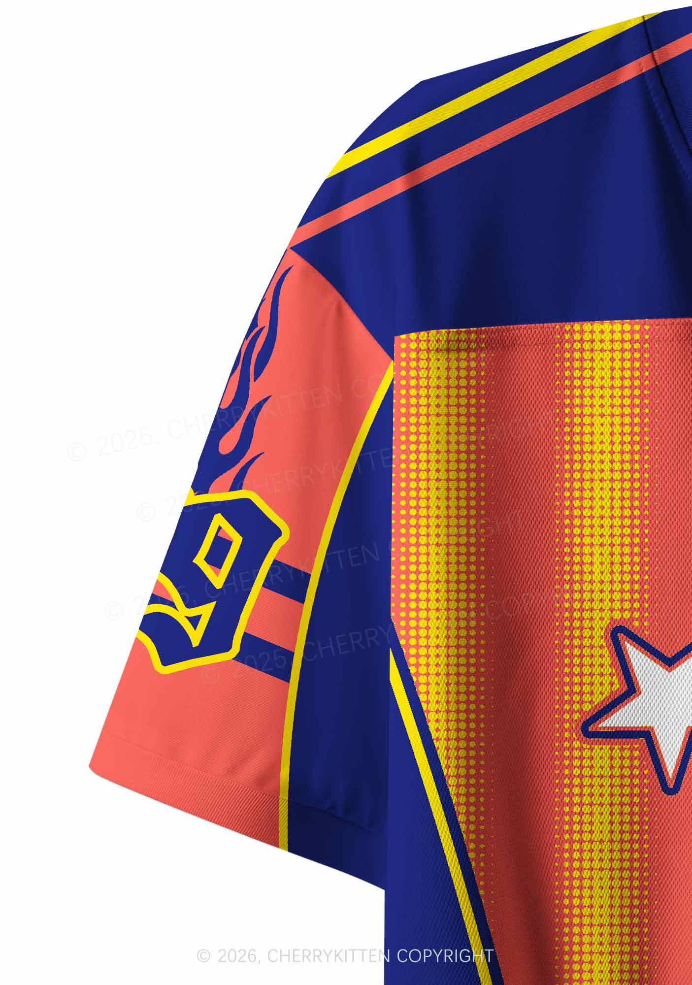 Faggot Orange Yellow Stripes Pride Y2K Crop Sport Jersey Shirts Cherrykitten