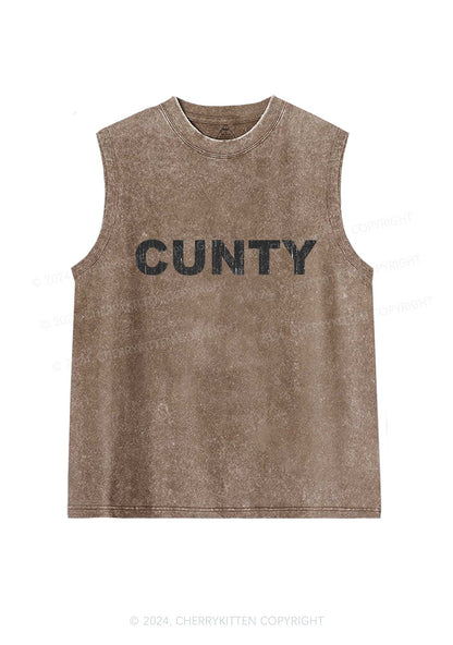 Cunty Y2K Washed Tank Cherrykitten