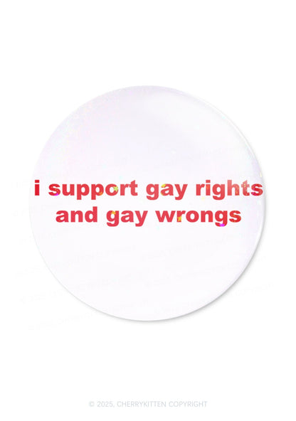 Support Gay Rights Pride 1Pc Y2K Pin Badge Cherrykitten