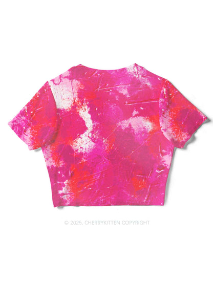 Lesbian Ink Pride Y2K Mesh Crop Top Cherrykitten