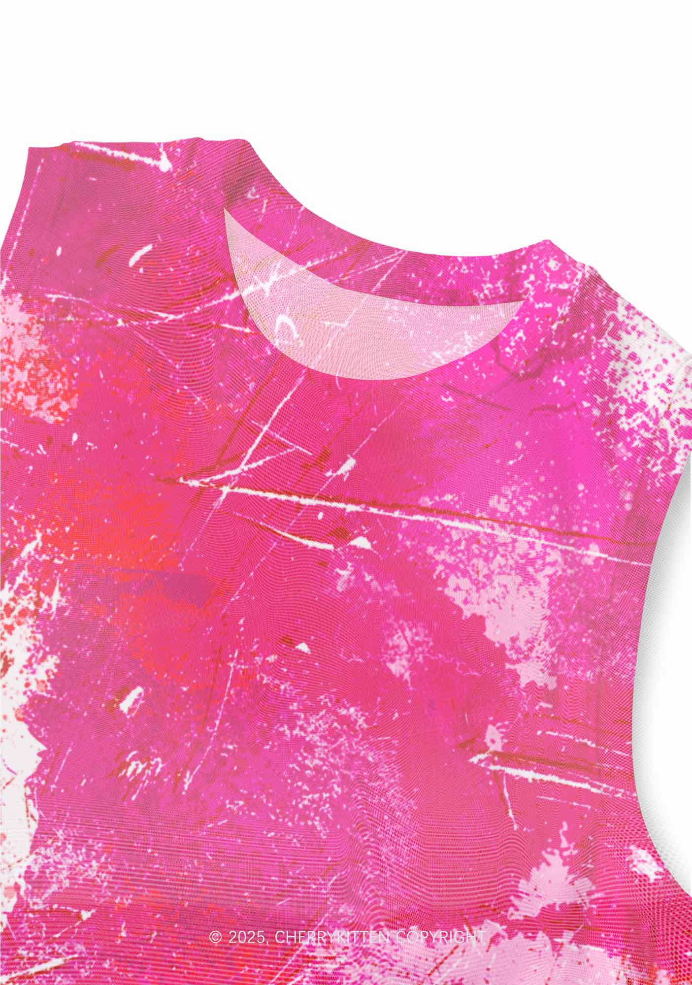 Lesbian Ink Pride Y2K Mesh Muscle Tank Cherrykitten