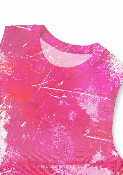 Lesbian Ink Pride Y2K Mesh Muscle Tank Cherrykitten