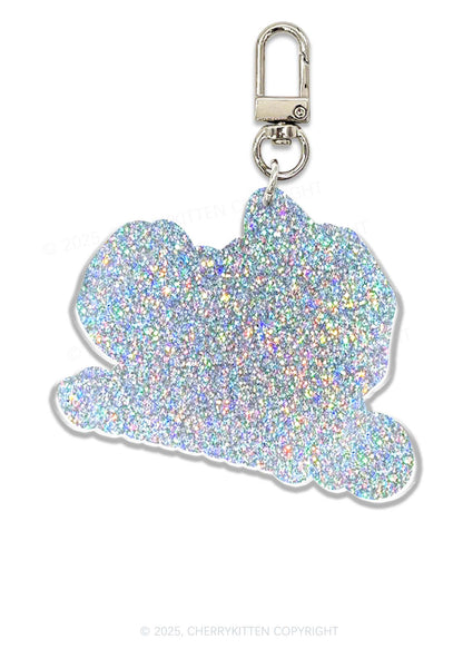Maneater Mouth 1Pc Y2K Glitter Keychain Cherrykitten