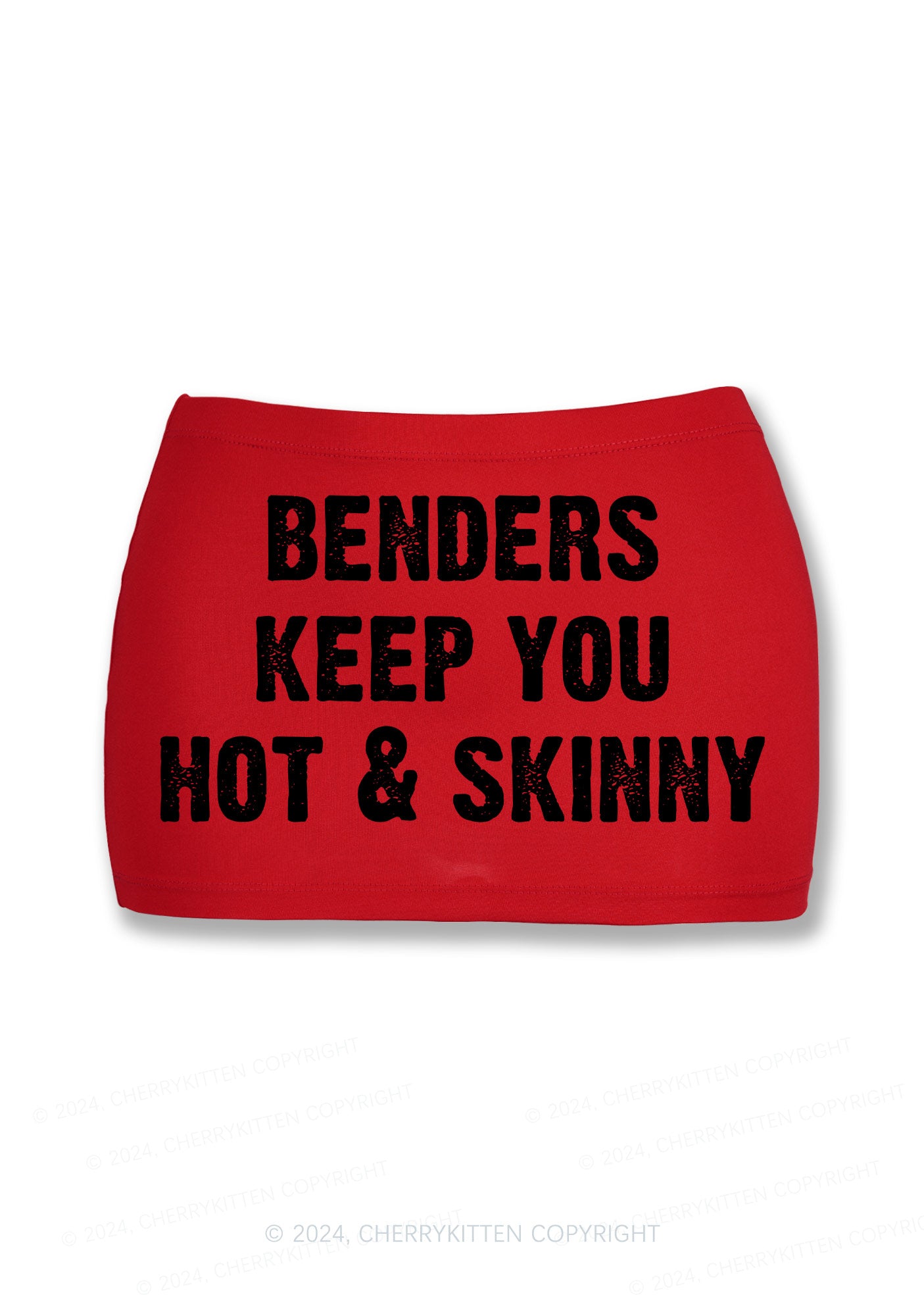 Benders Keep You Hot Y2K Mini Hip Skirt Cherrykitten