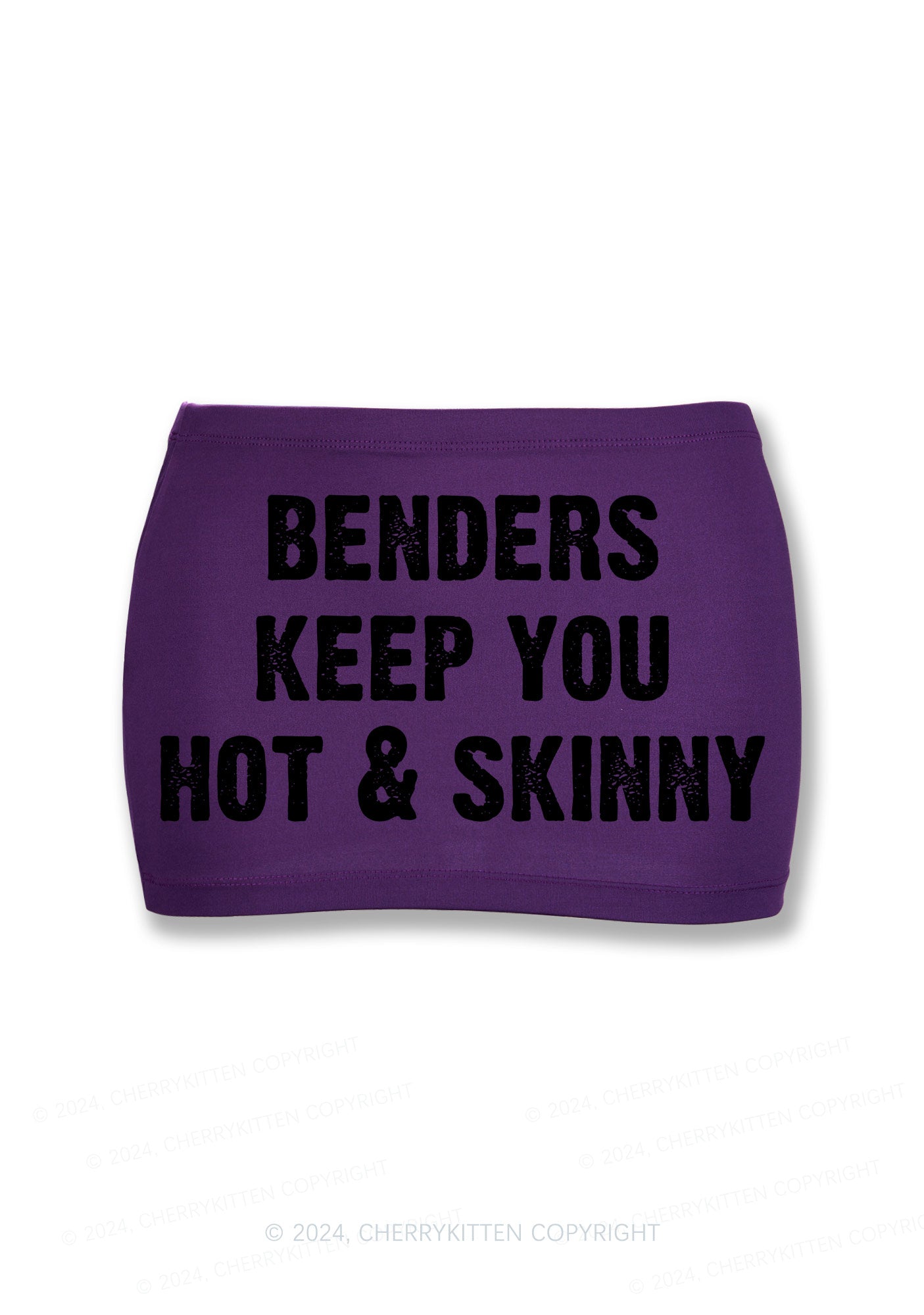 Benders Keep You Hot Y2K Mini Hip Skirt Cherrykitten