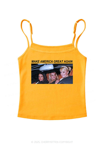 Make America Great Again Y2K Spaghetti Strap Cami Cherrykitten