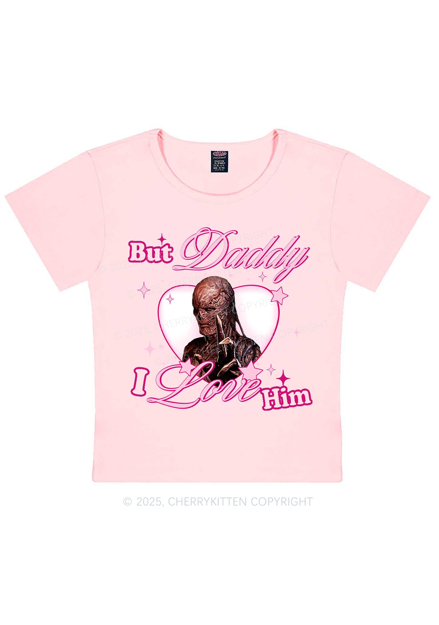 Daddy I Love VN Y2K Baby Tee Cherrykitten