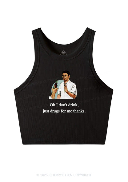 Oh I Dont Drink Y2K Crop Tank Top Cherrykitten