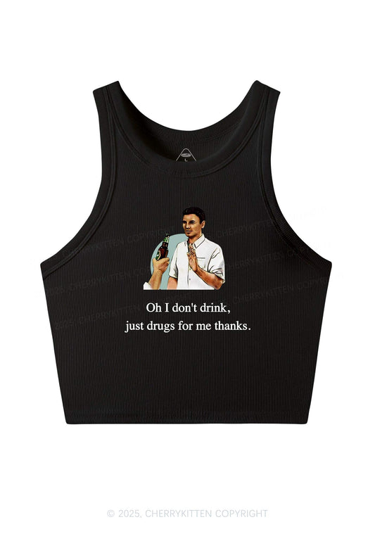 Oh I Dont Drink Y2K Crop Tank Top Cherrykitten