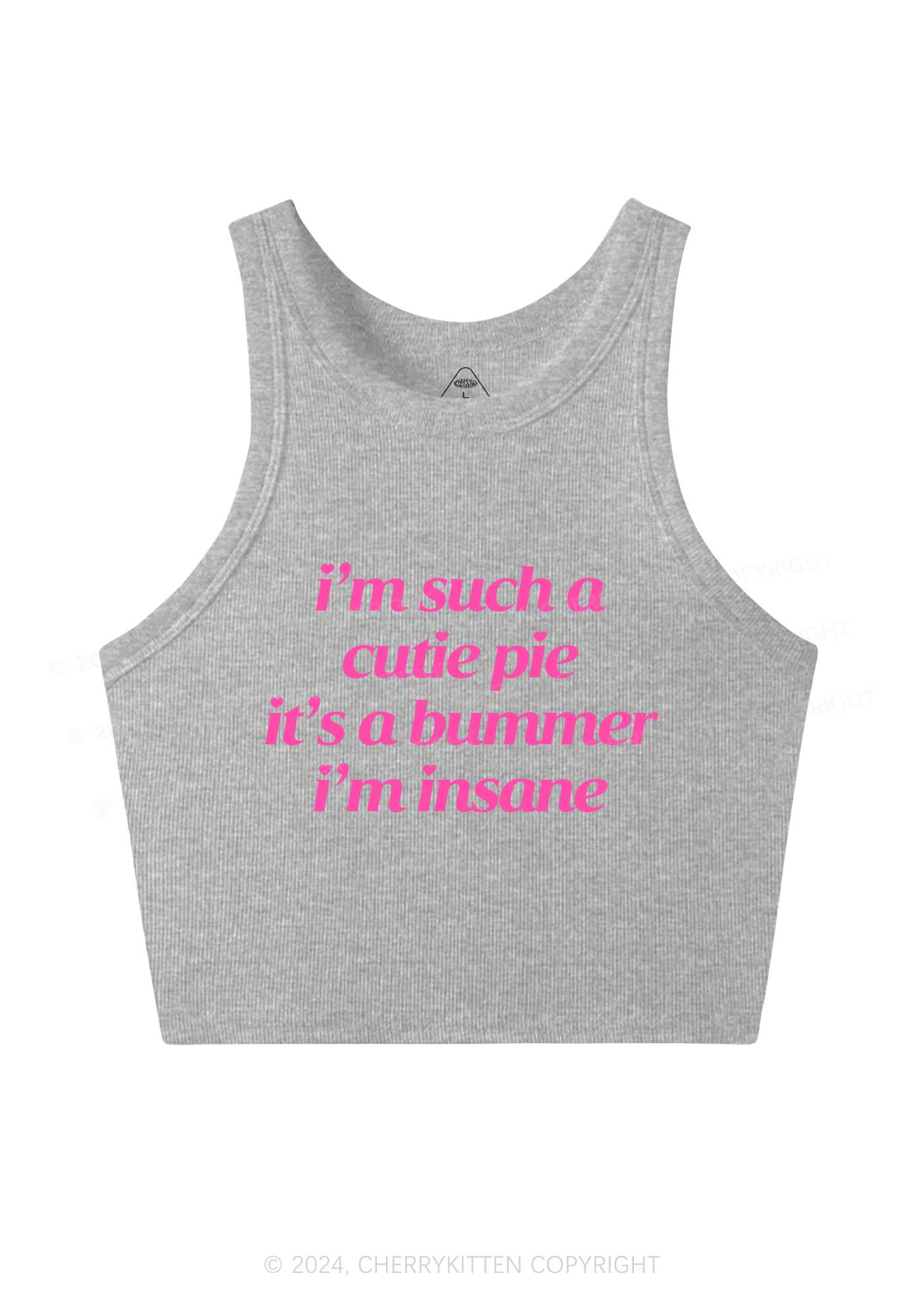Such A Cutie Pie Y2K Crop Tank Top Cherrykitten