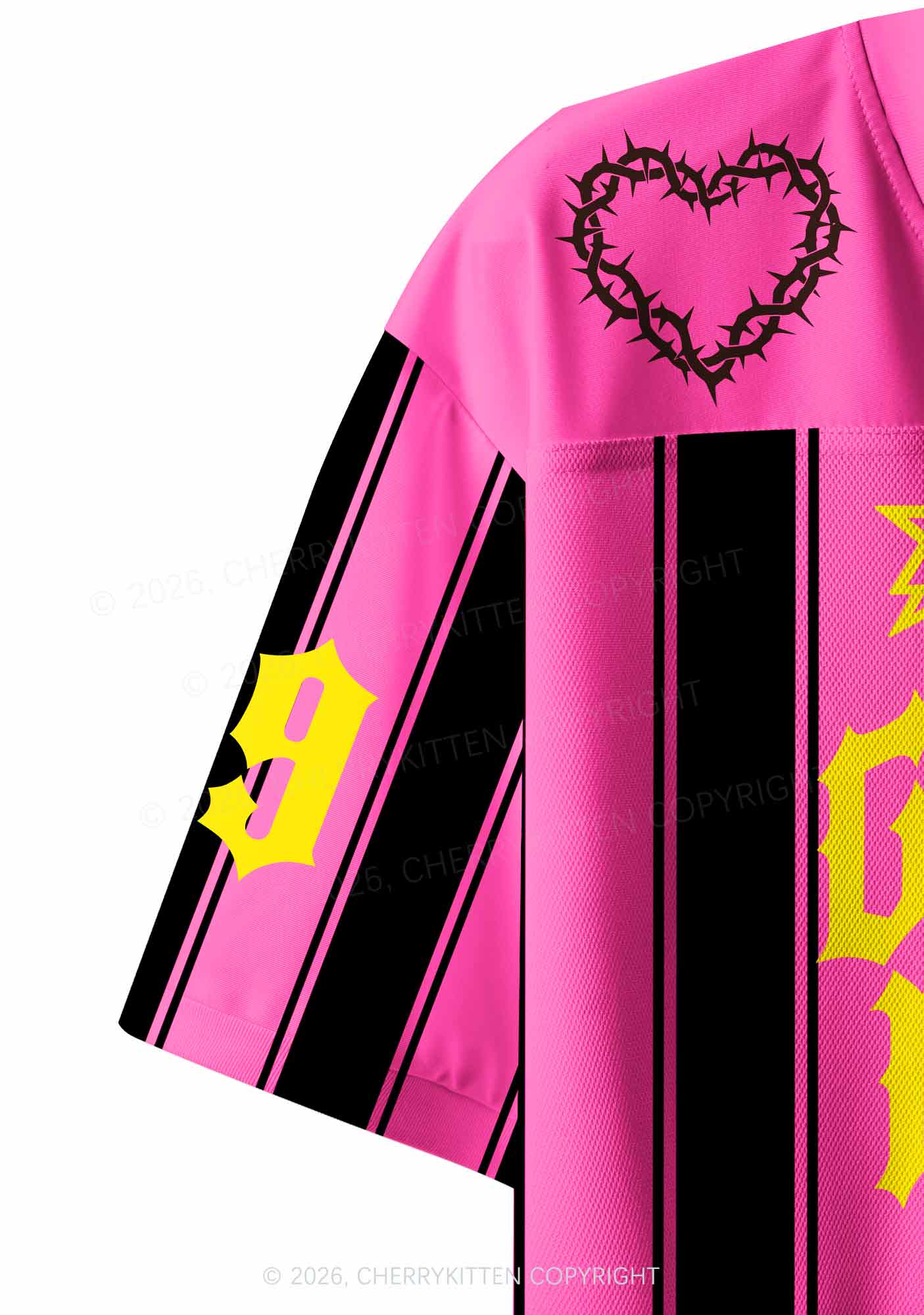Girls Love My Swag Pride Y2K Crop Sport Jersey Shirts Cherrykitten