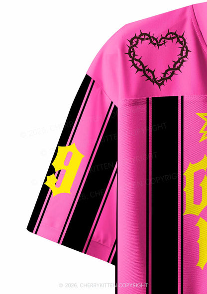 Girls Love My Swag Pride Y2K Crop Sport Jersey Shirts Cherrykitten