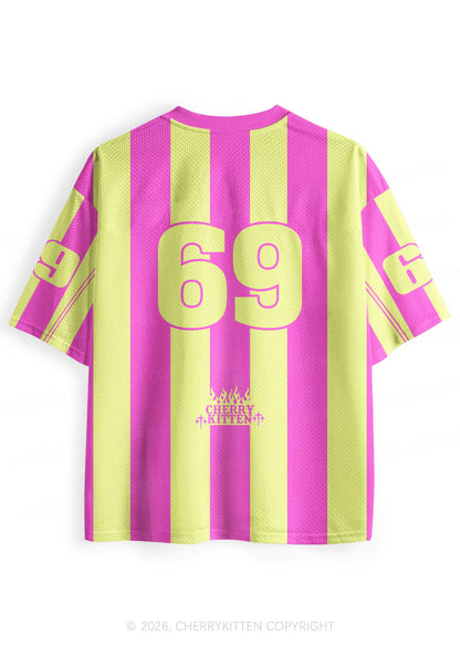 Lez Pink Ratz Pride Y2K Sport Jersey Shirts Cherrykitten