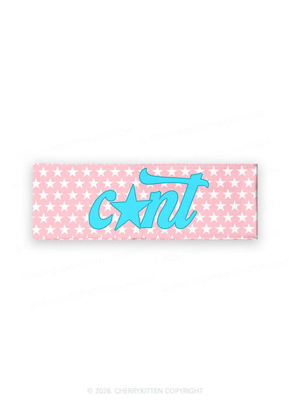 Blue Cxxt Star Y2K Print Headband Cherrykitten