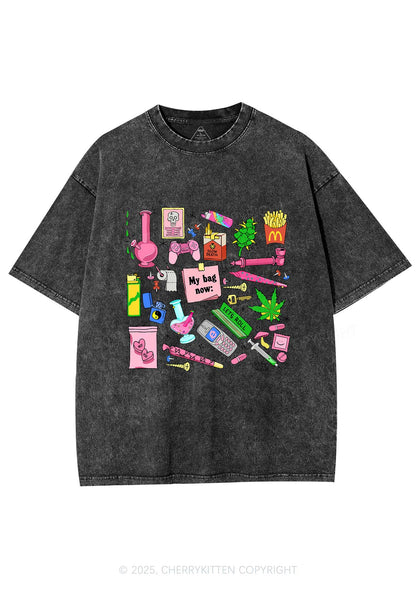 My Bag Now Y2K Washed Tee Cherrykitten