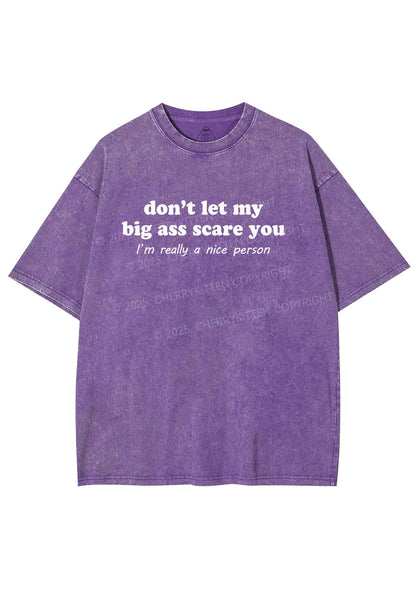 Big Axx Scare You Y2K Shirts Washed Tee Cherrykitten