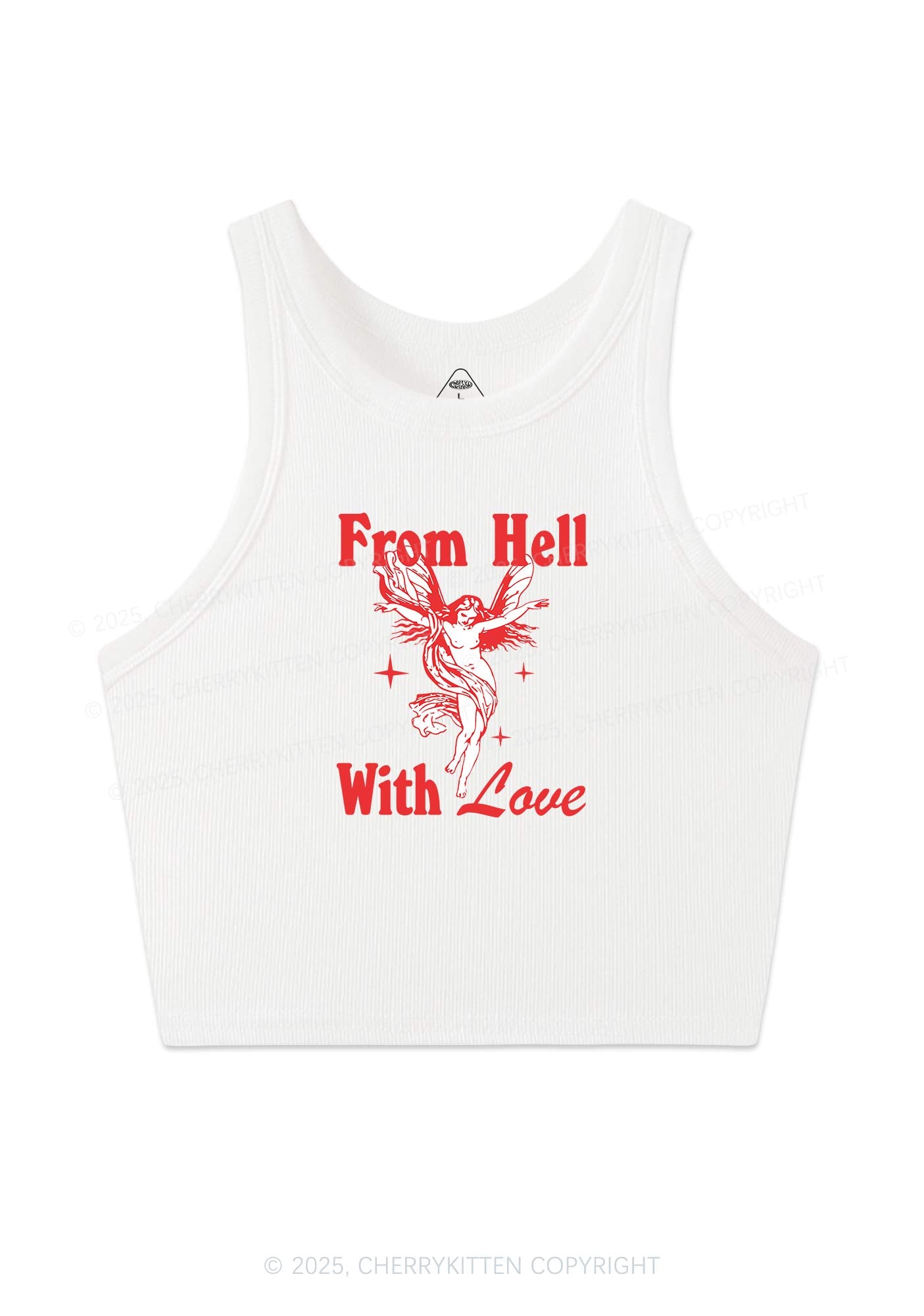 From Hall With Love Y2K Crop Tank Top Cherrykitten
