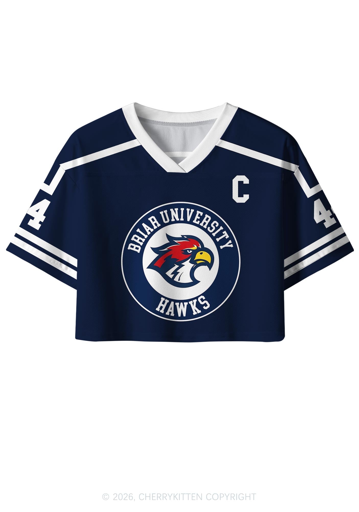 College Hockey Team GG Y2K Crop Sport Jersey Shirts Cherrykitten