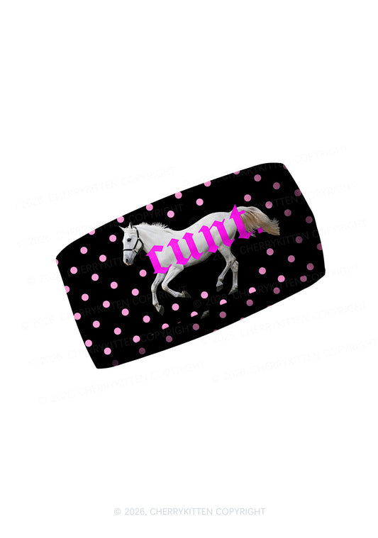 Cxxt Pony Y2K Print Headband Cherrykitten