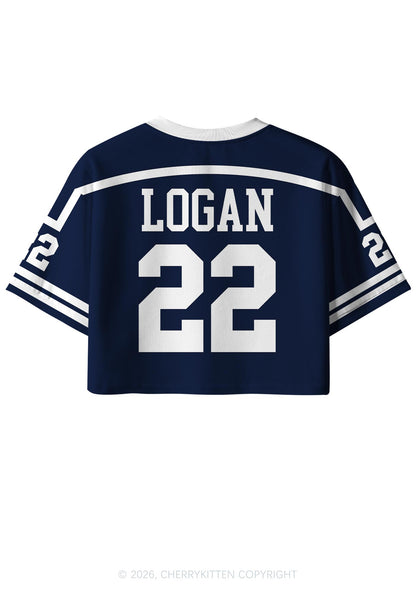 College Hockey Team JL Y2K Crop Sport Jersey Shirts Cherrykitten