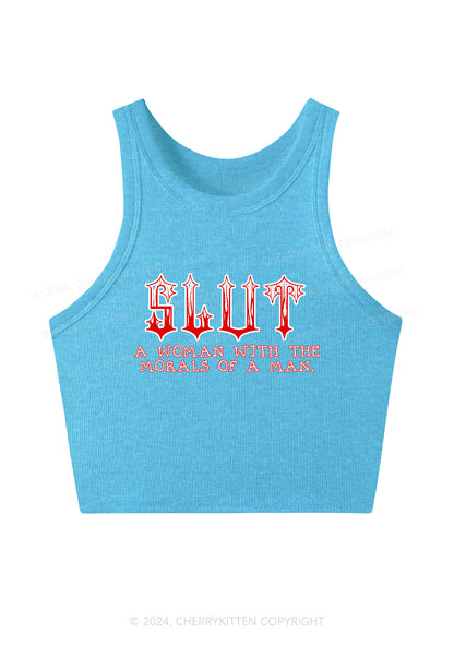Slxt Woman Y2K Crop Tank Top Cherrykitten
