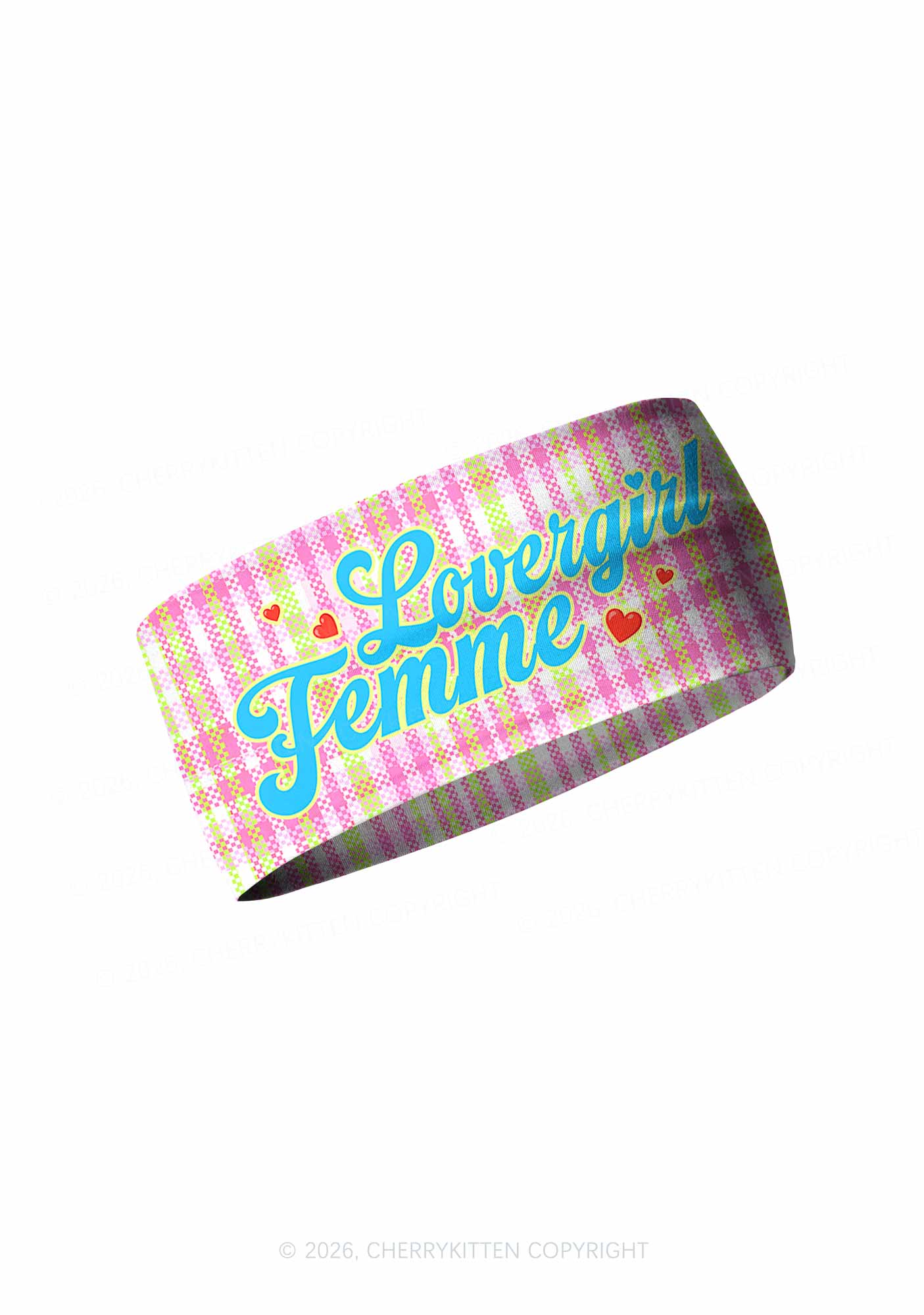 Lovergirl Femme Pride Y2K Print Headband Cherrykitten
