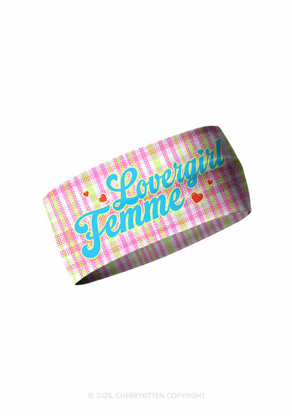 Lovergirl Femme Pride Y2K Print Headband Cherrykitten