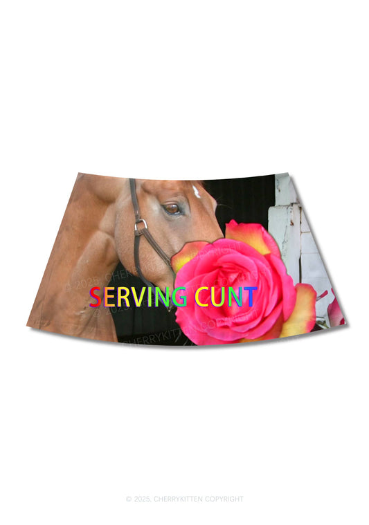 Serving Cxxt Y2K Print Mini Skirt Cherrykitten