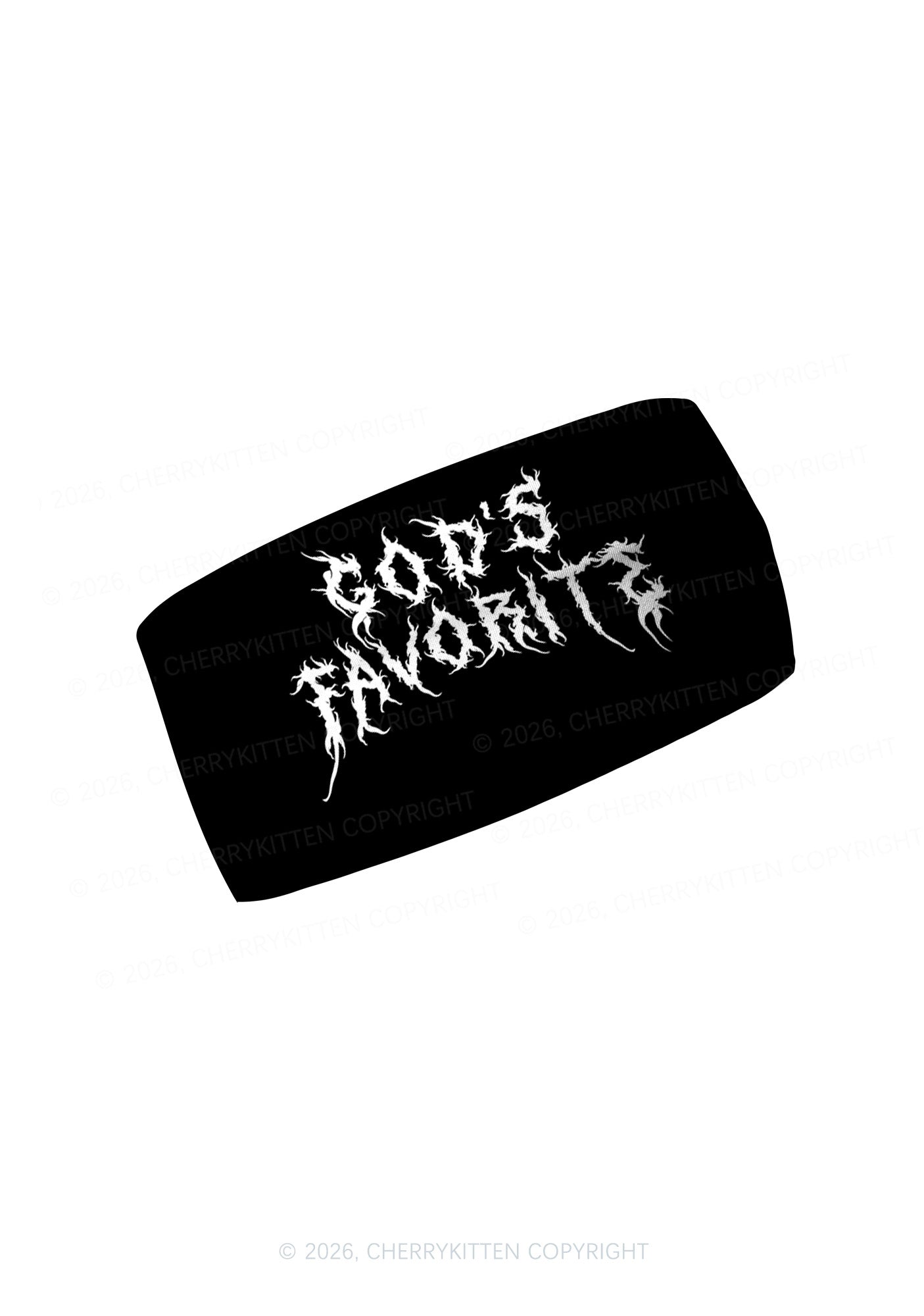 Gods Favorite Skull Y2K Print Headband Cherrykitten