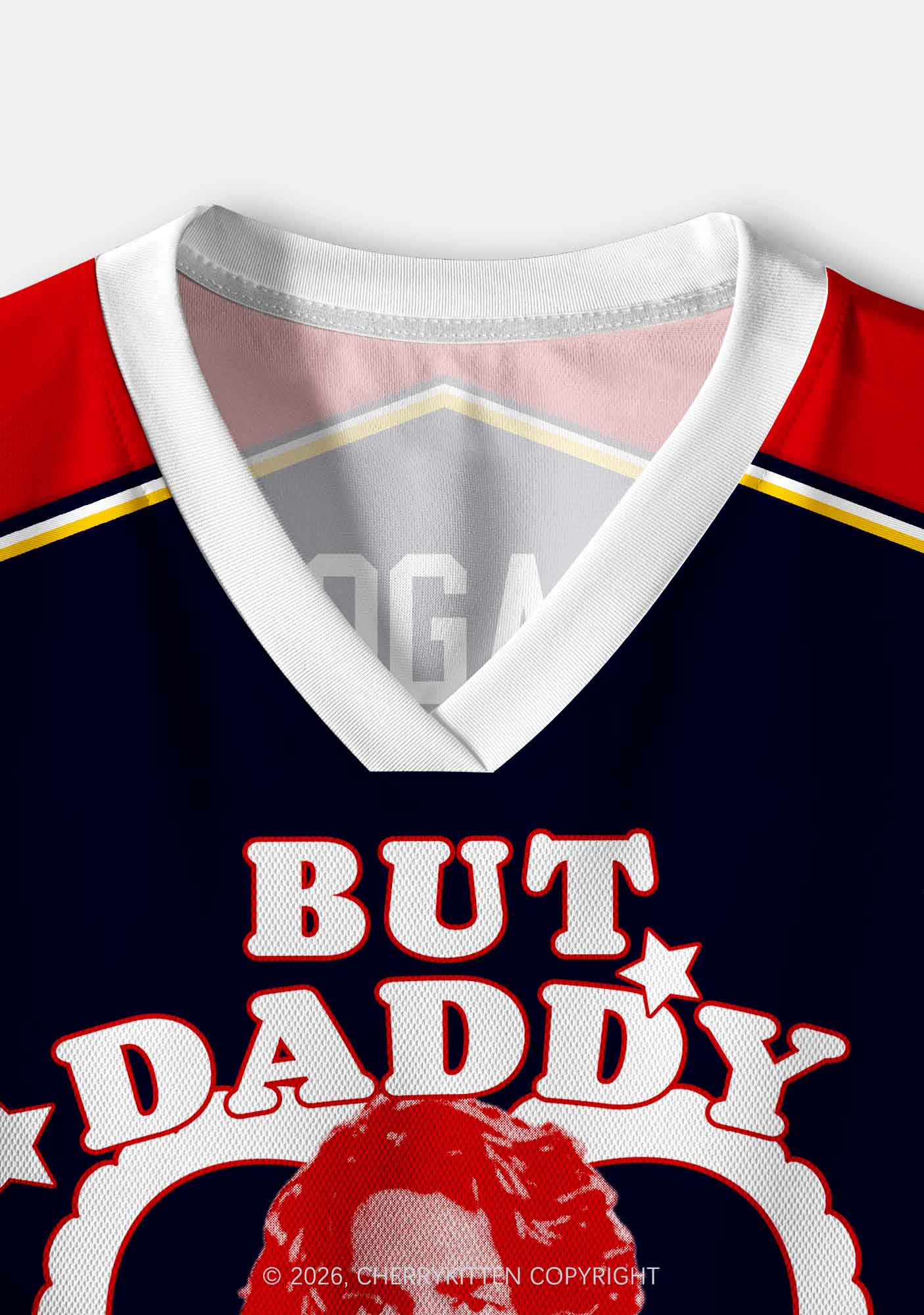 But Daddy I Love Him JL Y2K Crop Sport Jersey Shirts Cherrykitten