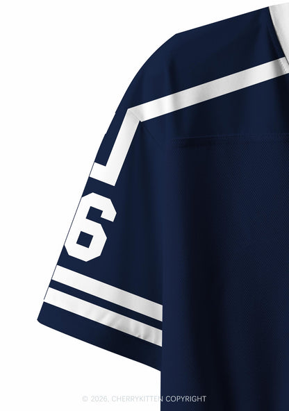 College Hockey Team JT Y2K Crop Sport Jersey Shirts Cherrykitten