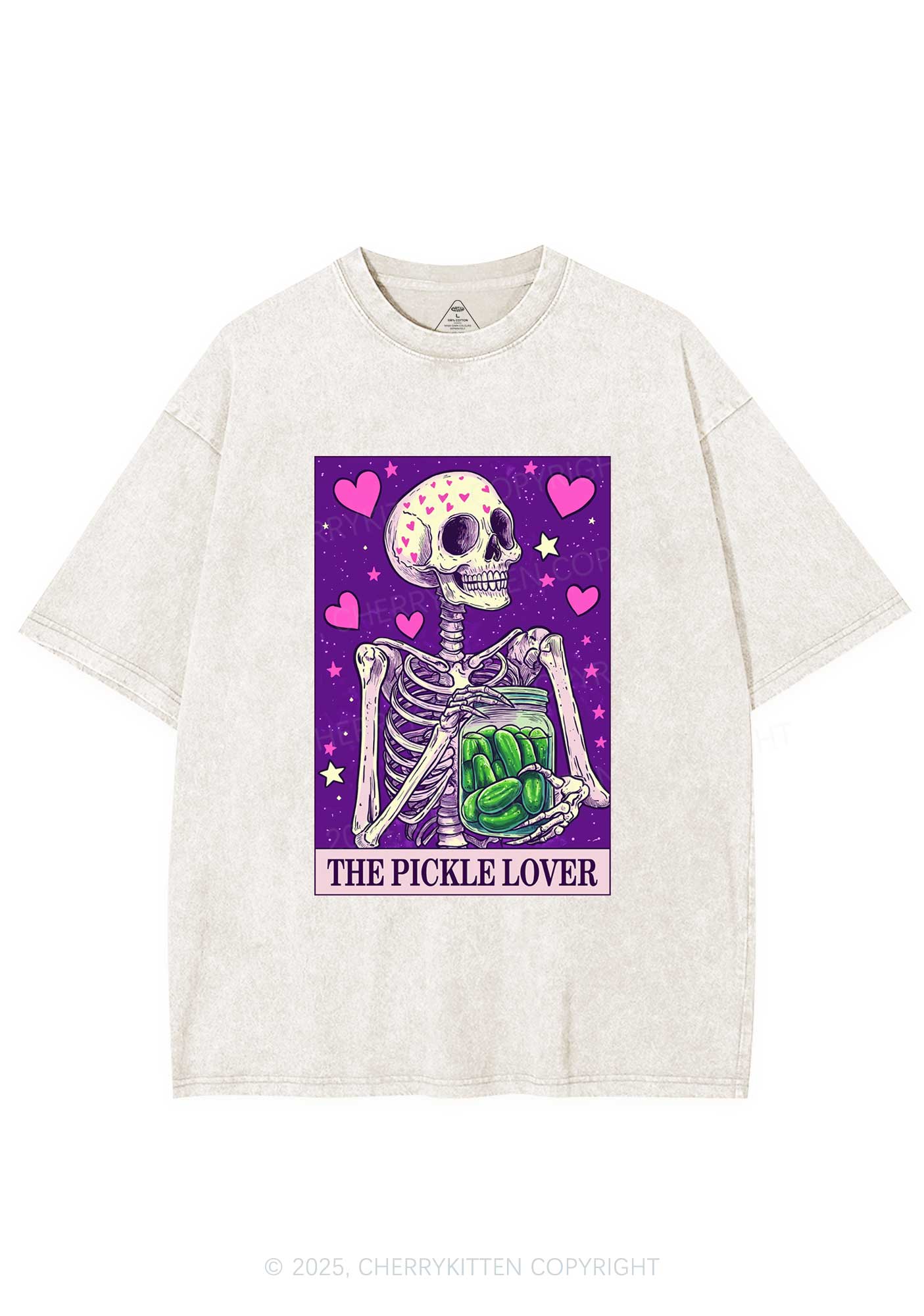 The Pickle Lover Y2K Washed Tee Cherrykitten